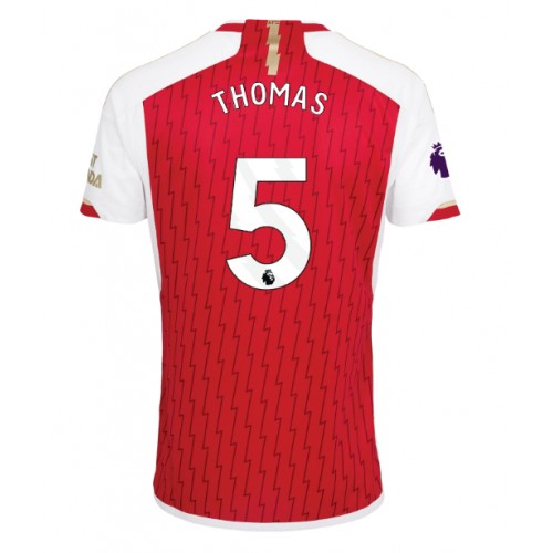 Pánský Fotbalový dres Arsenal Thomas Partey #5 2023-24 Domácí Krátký Rukáv